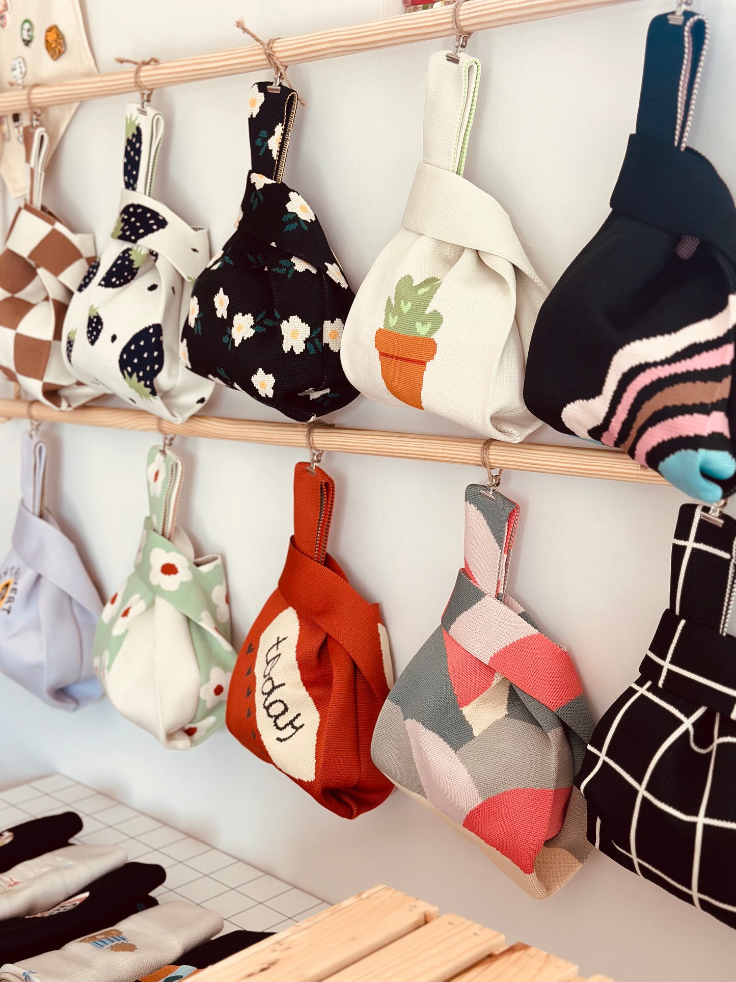 Silly Goose Knit Tote Bag
