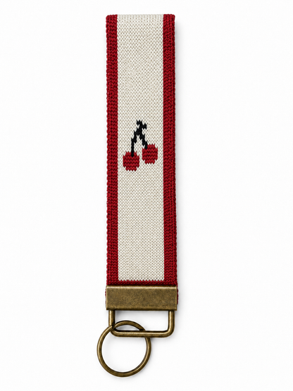 Knit Keychain - Cherry