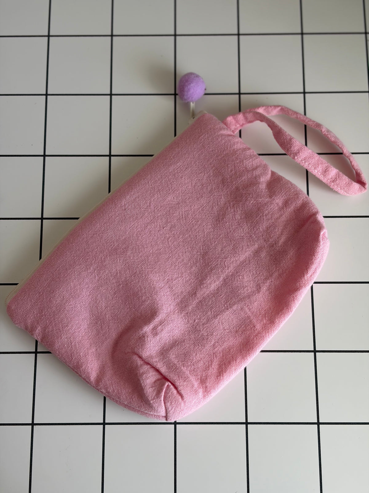Hand-Embroidery Makeup Pouch D