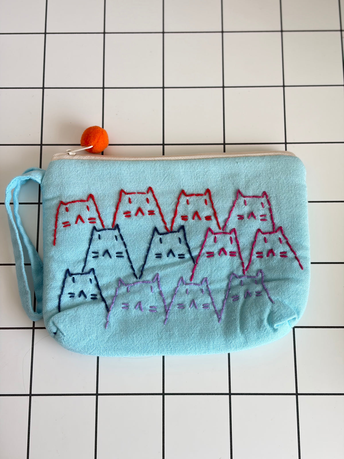Hand-Embroidery Makeup Pouch G