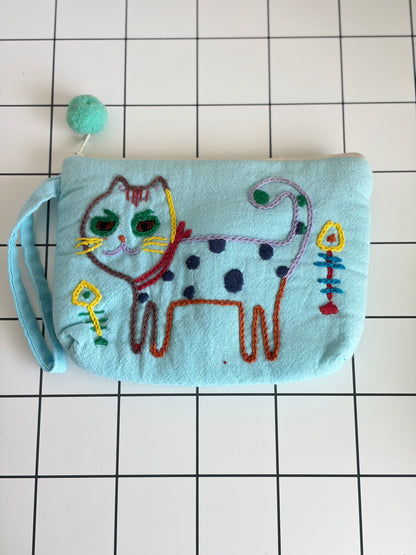 Hand-Embroidery Makeup Pouch H
