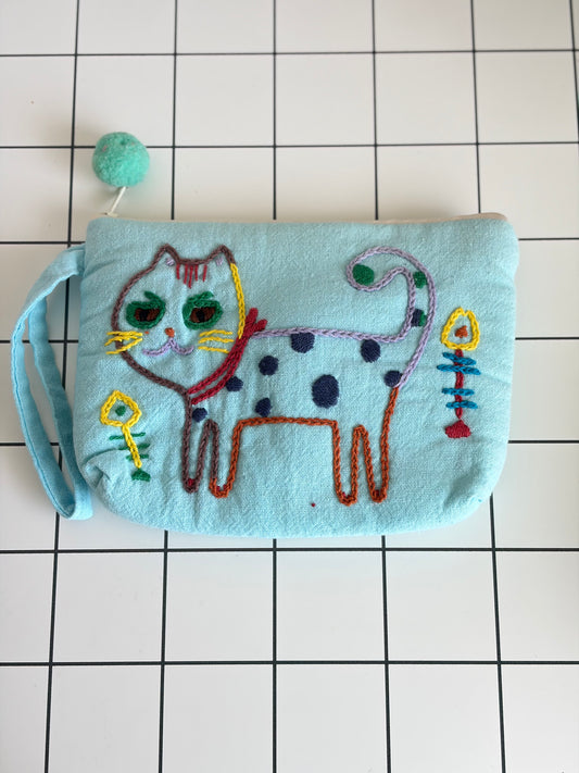 Hand-Embroidery Makeup Pouch H