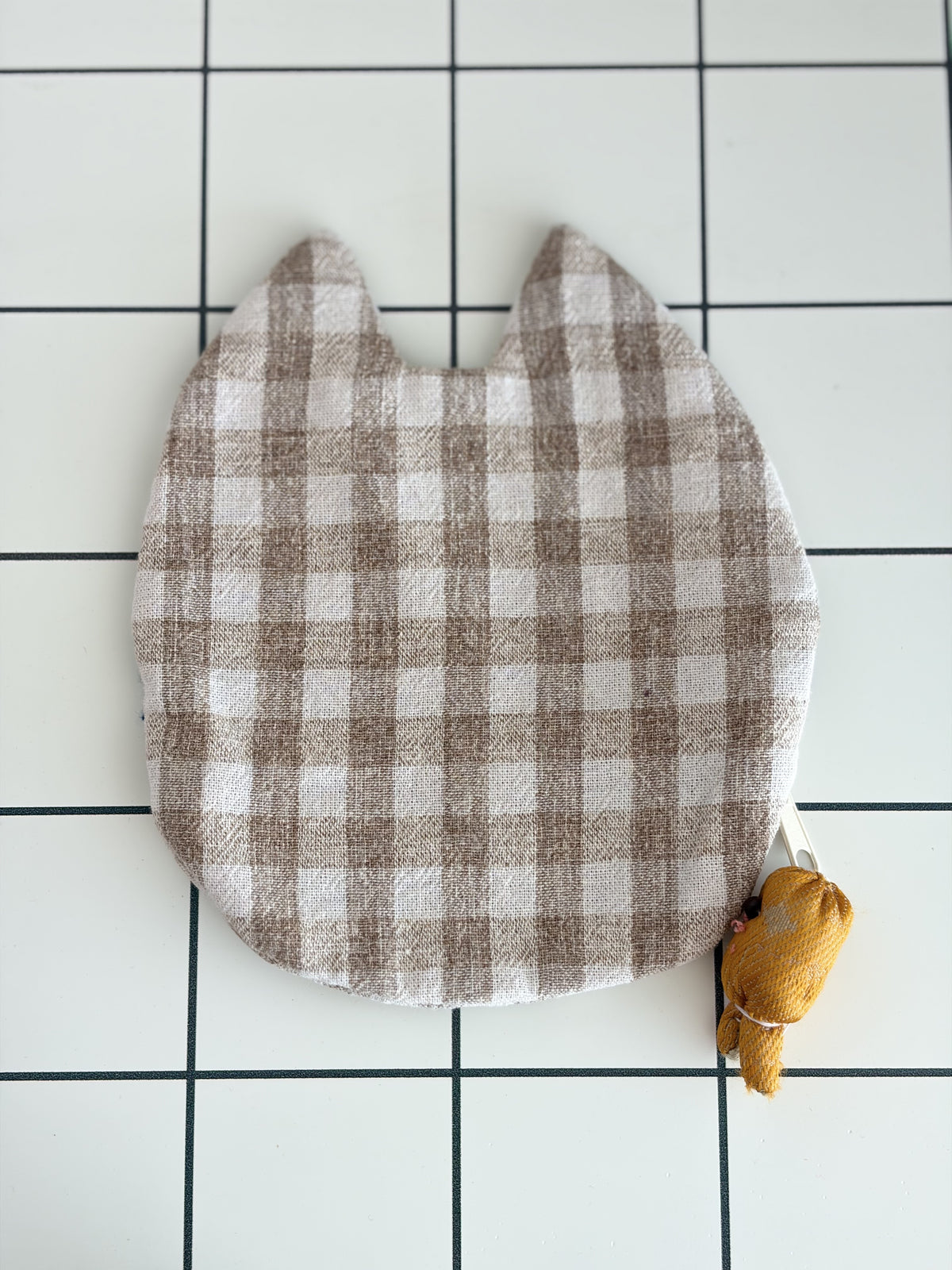 Little Stitch Pouch- Brown Checker G