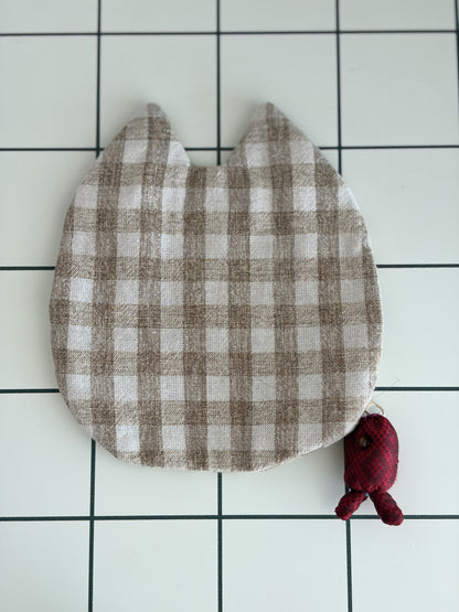 Little Stitch Pouch- Brown Checker I