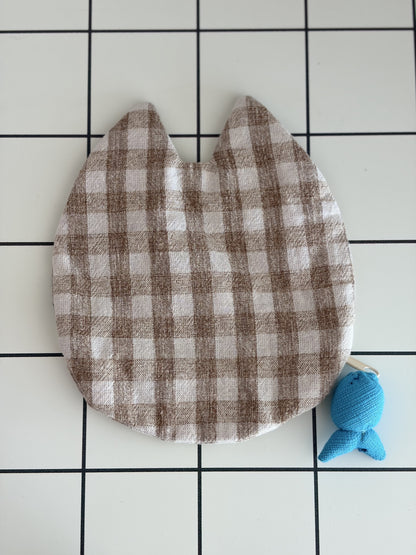 Little Stitch Pouch- Brown Checker K