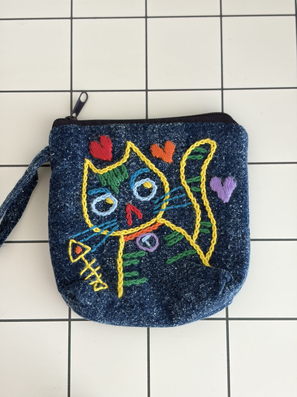 Little Stitch Pouch- Jean Color M