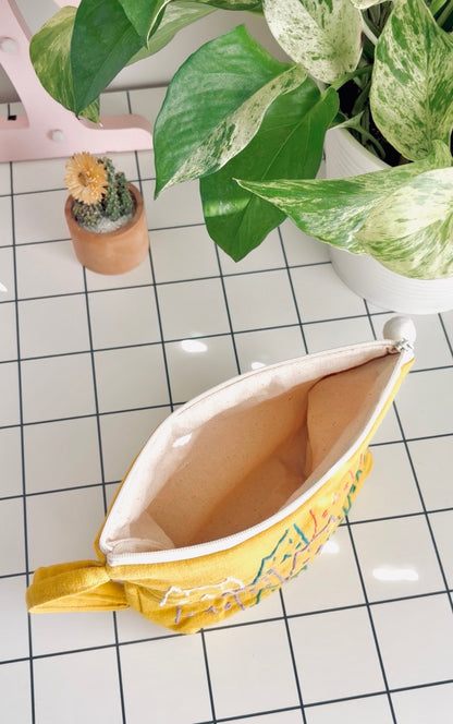 Hand-Embroidery Makeup Pouch A