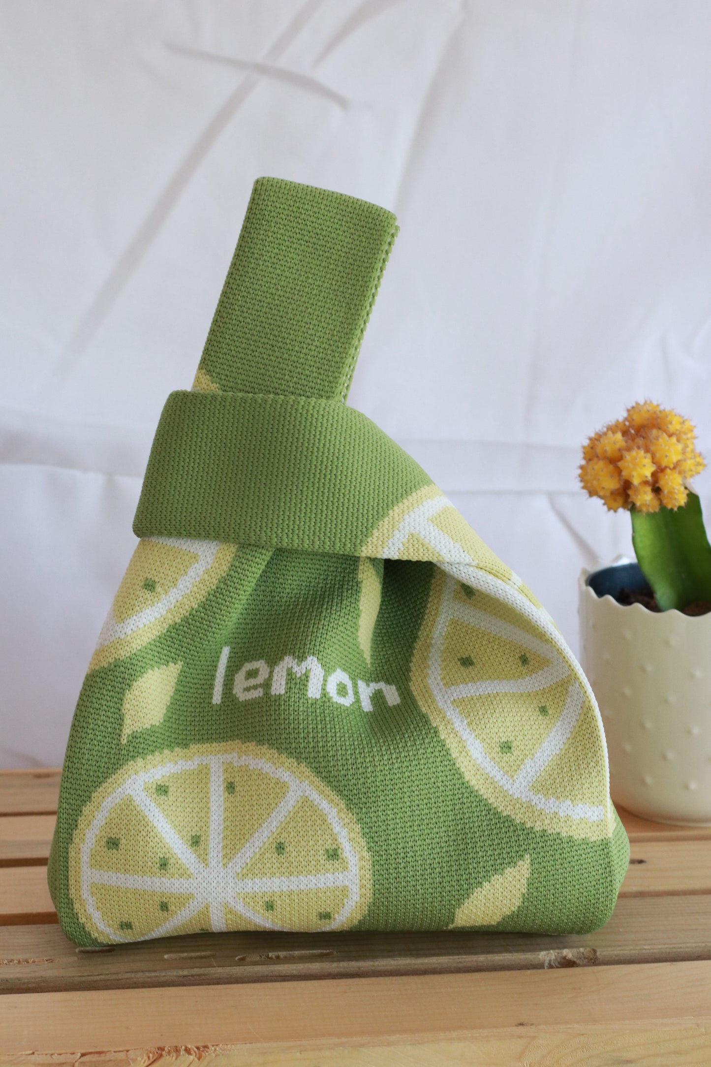 Knit Tote Bag - Lemon (More Color)