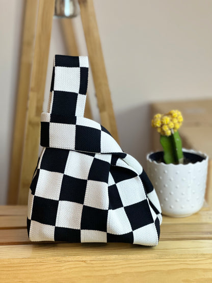 Knit Tote Bag - Color Checker