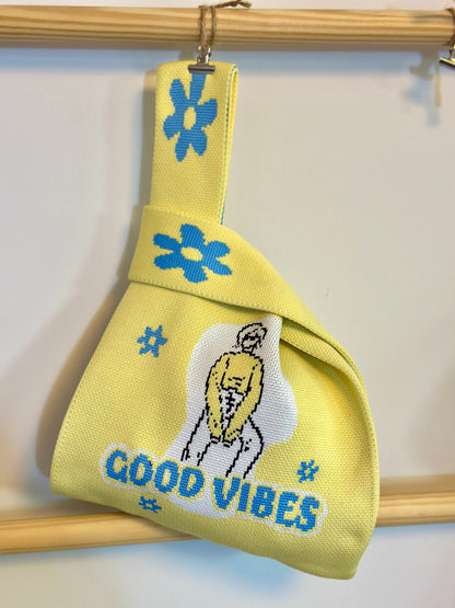 Knit Tote Bag - Good Vibes