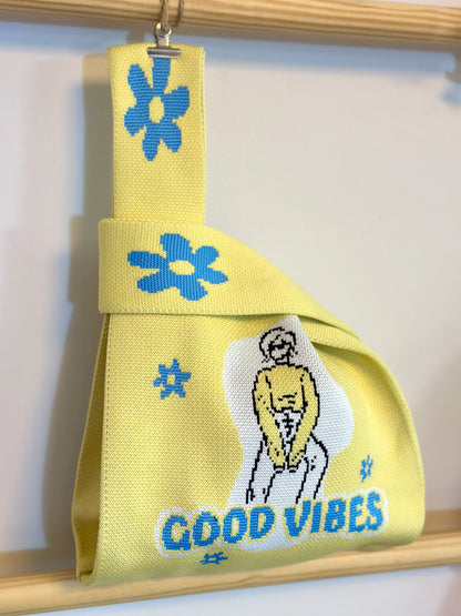 Knit Tote Bag - Good Vibes