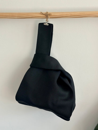 Knit Tote Bag - Solid Black