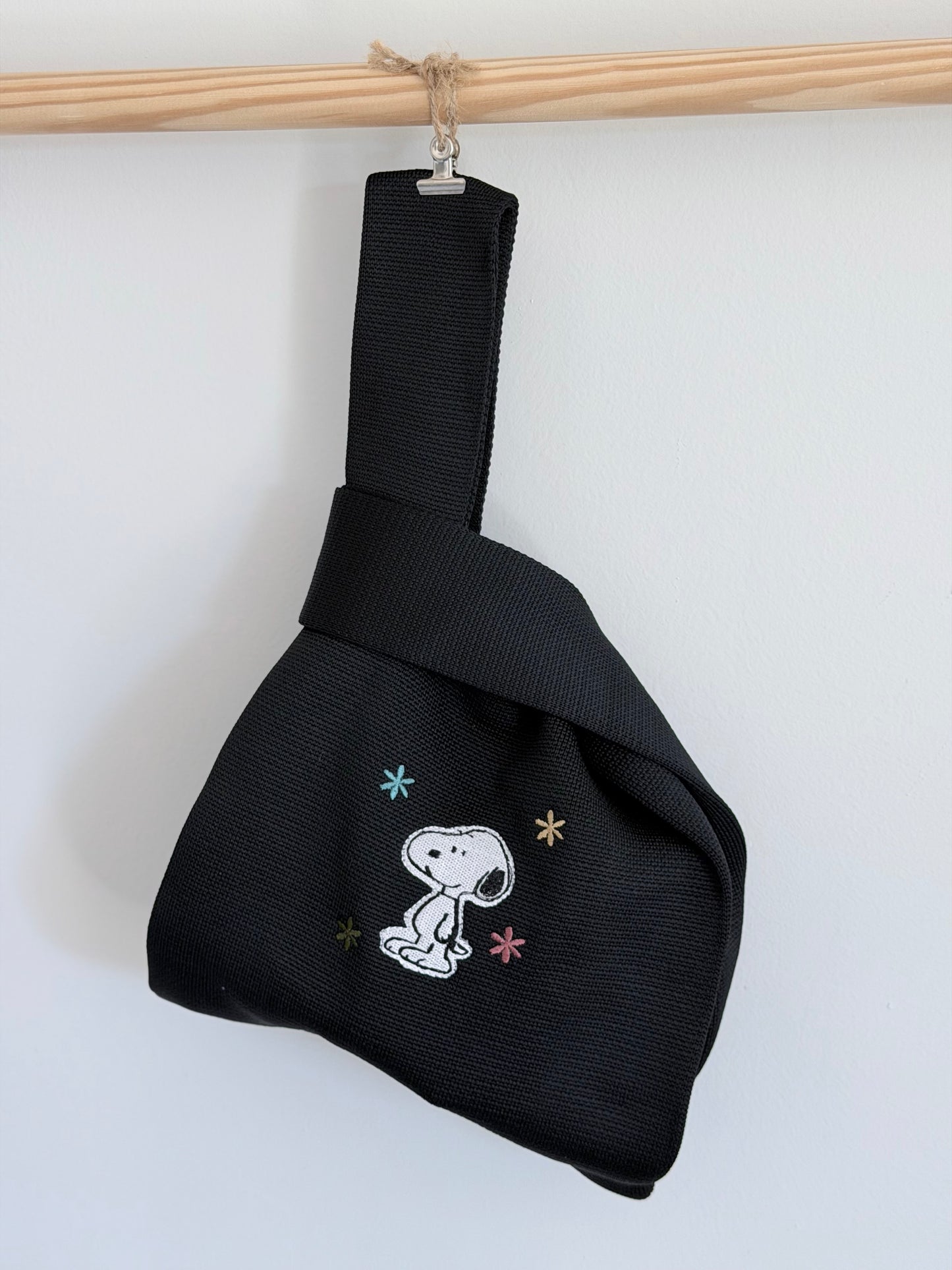 Embroidery Knit Bag - S Dog