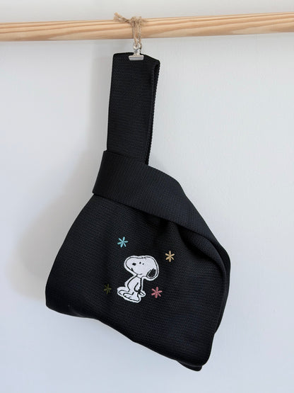Embroidery Knit Bag - S Dog