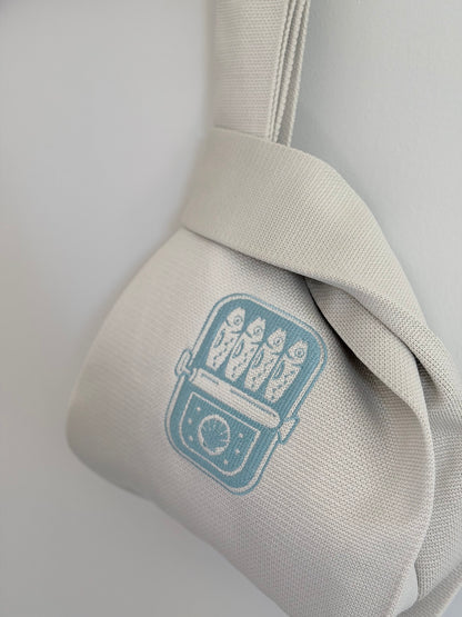 Embroidery Knit Bag - Fish