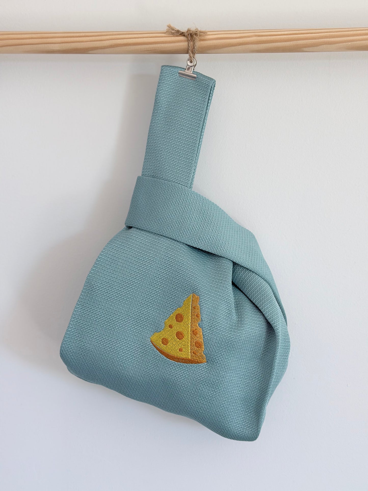 Embroidery Knit Bag - Cheese