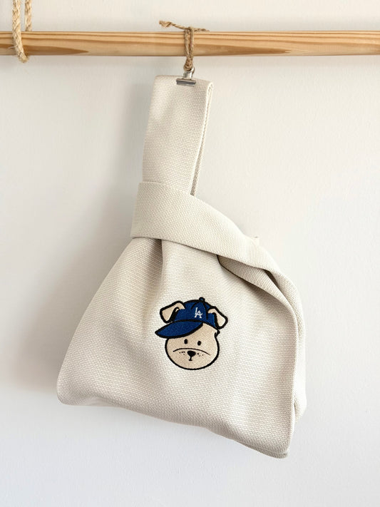 Embroidery Knit Bag - Dog LA