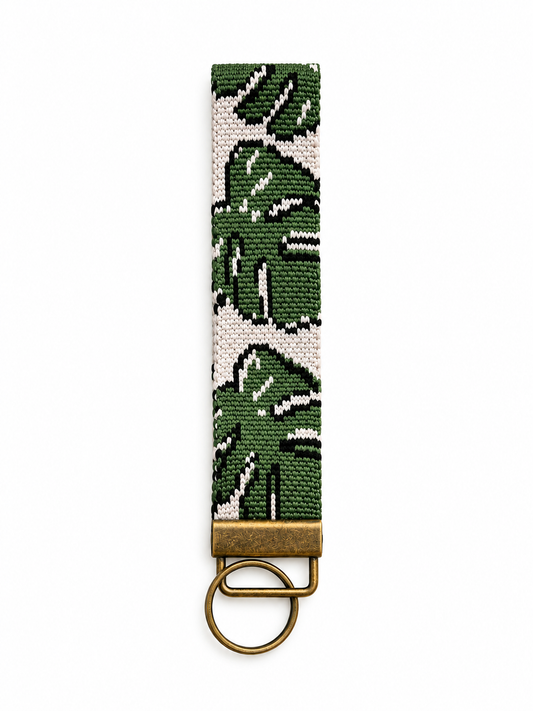 Knit Keychain - Monstera