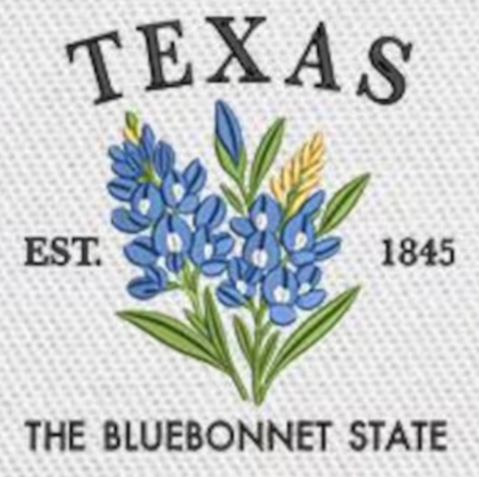 Large Embroidery Knit Bag - State Flower