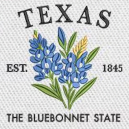 Large Embroidery Knit Bag - State Flower