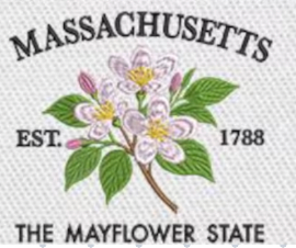 Large Embroidery Knit Bag - State Flower