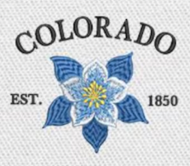 Large Embroidery Knit Bag - State Flower