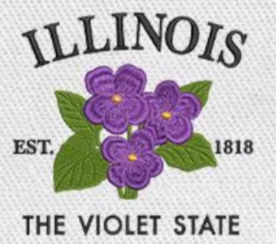 Large Embroidery Knit Bag - State Flower