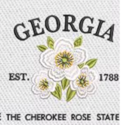 Large Embroidery Knit Bag - State Flower