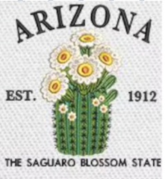 Large Embroidery Knit Bag - State Flower