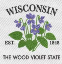 Large Embroidery Knit Bag - State Flower