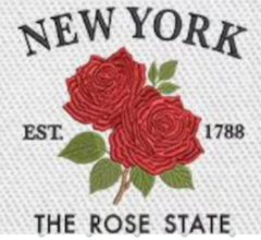 Large Embroidery Knit Bag - State Flower