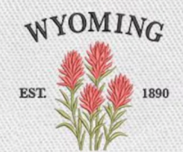 Large Embroidery Knit Bag - State Flower