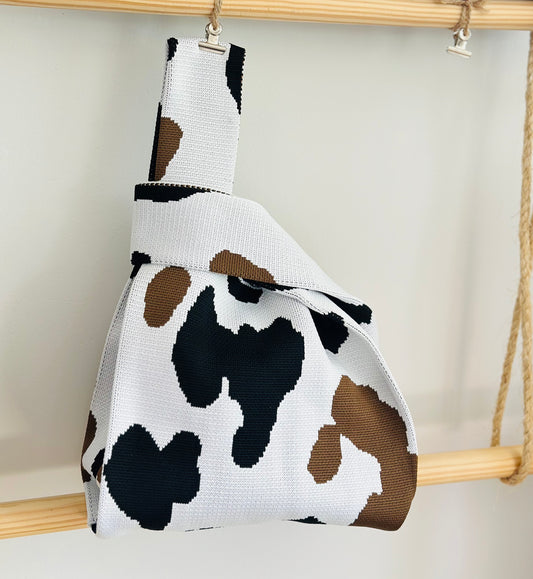 Knit Tote Bag - Cow