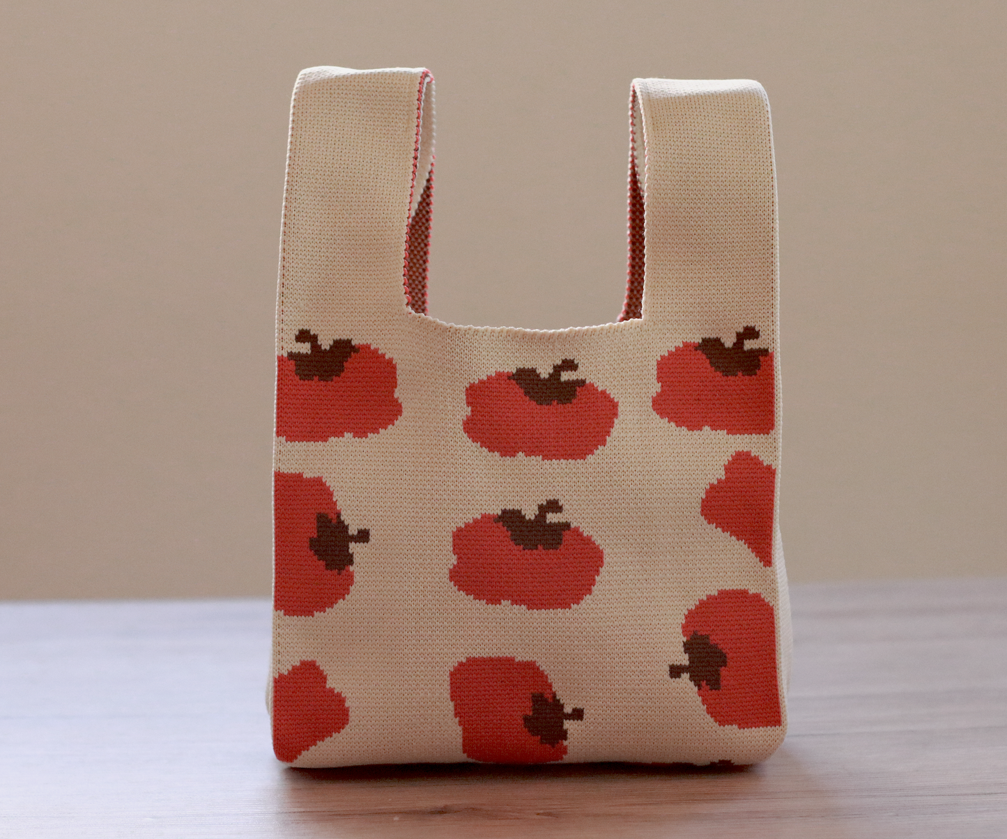 Knit Tote Bag- Little Tomato