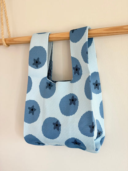 Blueberry Knit Tote Bag
