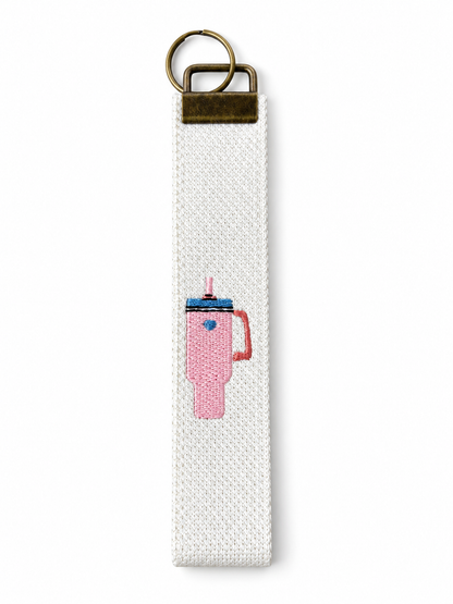 Embroidered Keychain - Tumbler